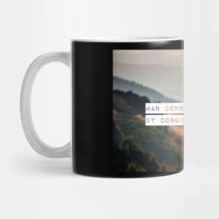 Man Conquers The Word By Conquering Himself Mug